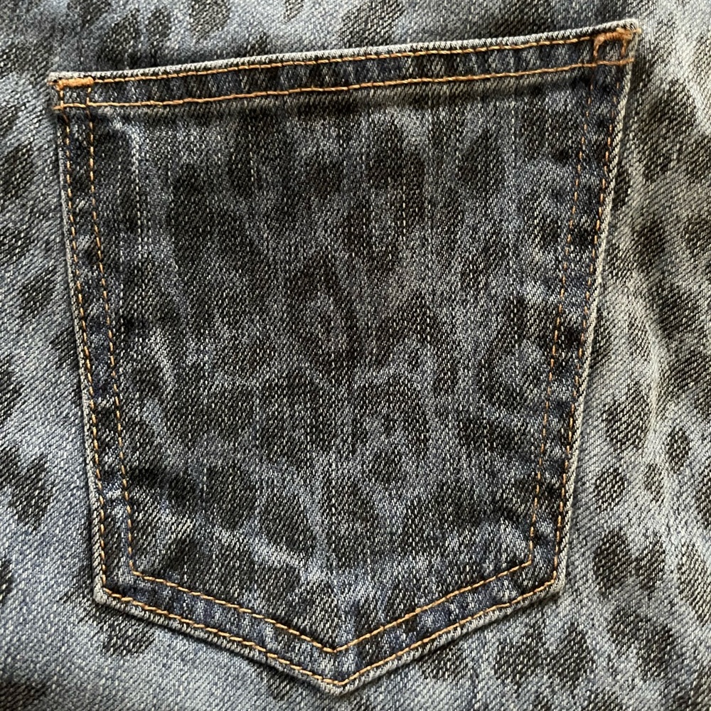 Current/Elliot Leopard Print Jeans